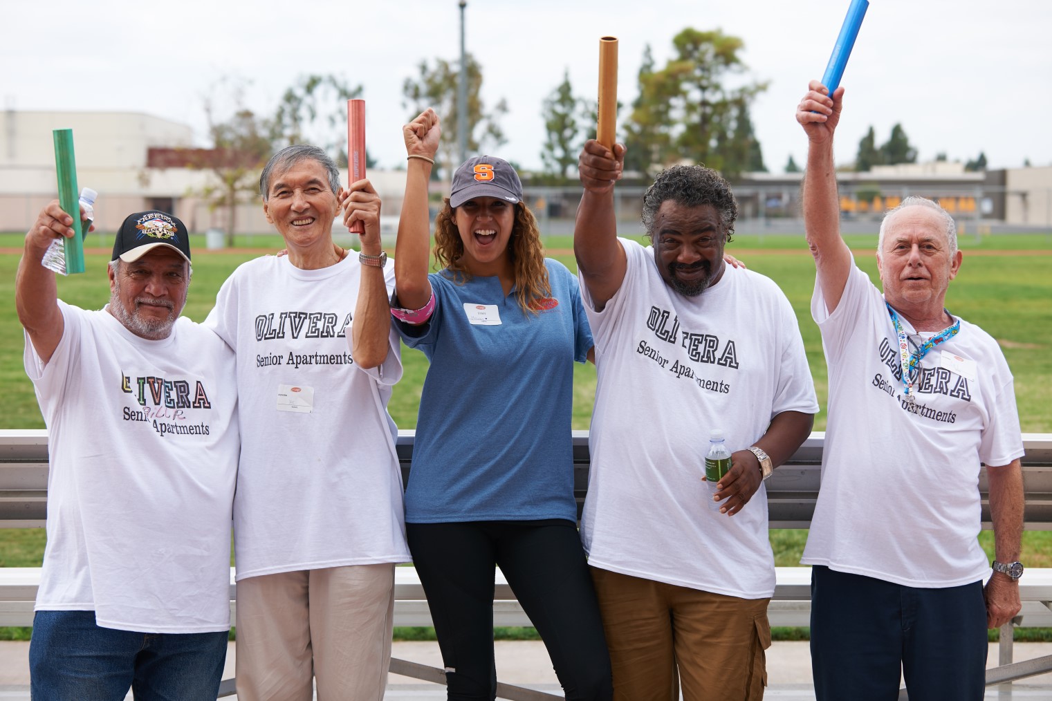 Seniors at a Relay Race